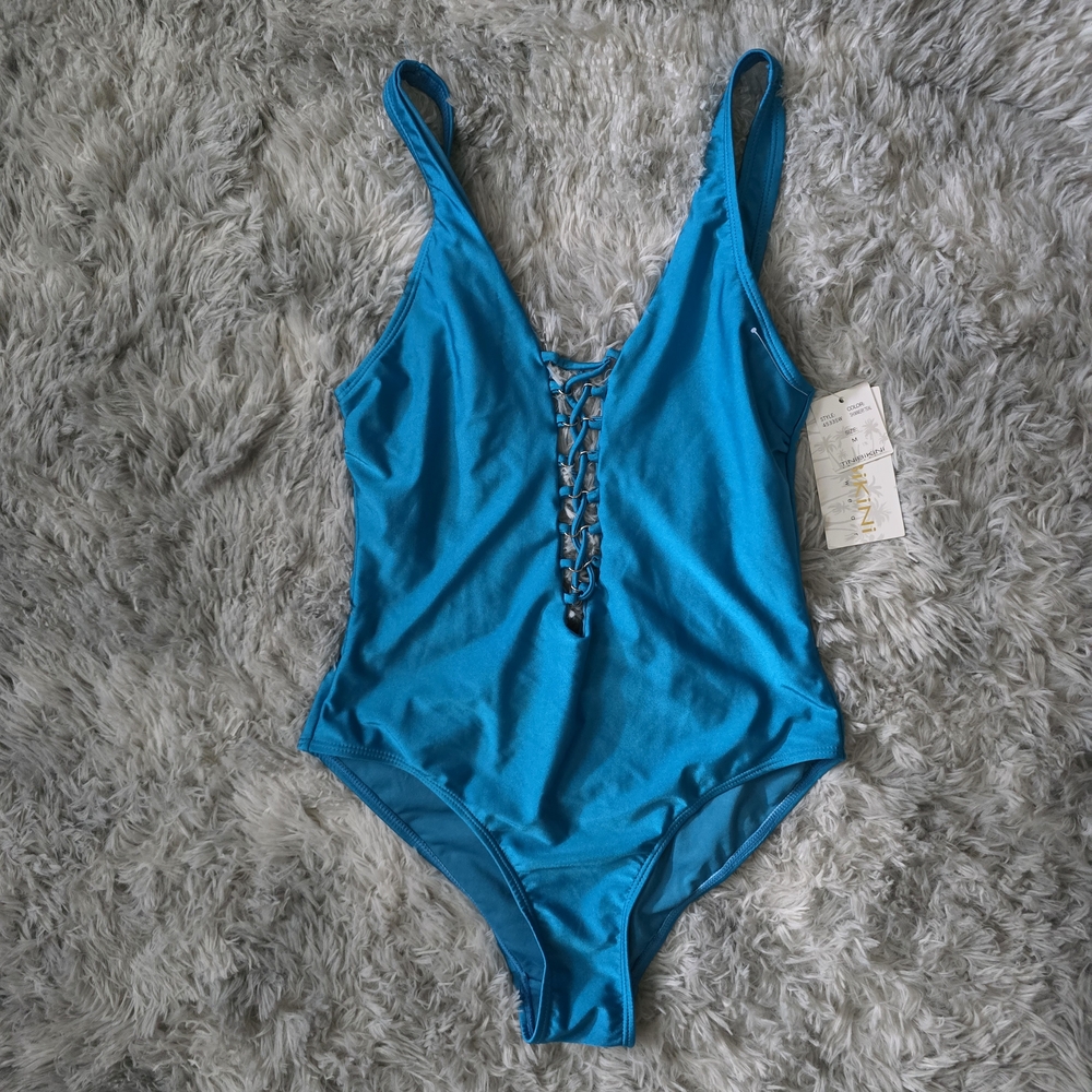 TiniBikini Lace-Up One Piece Swimsuit
